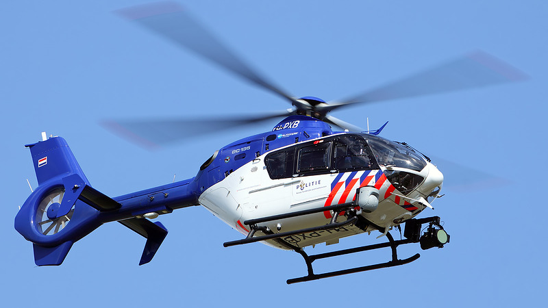 Drie jonge inbrekers aangehouden met behulp van politiehelikopter