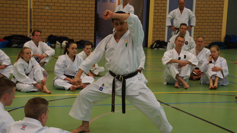 Wereldkampioen karate geeft clinic bij Funakoshi