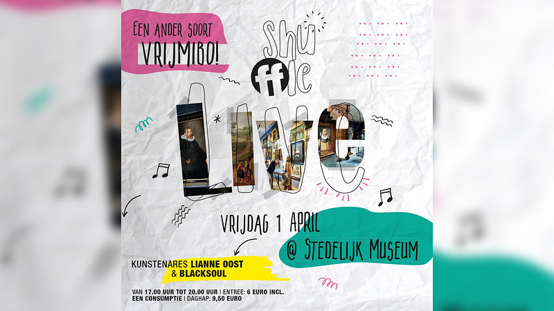 Op 1 april eerste editie Shuffle LIVE in Stedelijk Museum