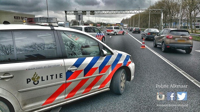 Groot verkeersongeval op A9 bij Uitgeest met één gewonde