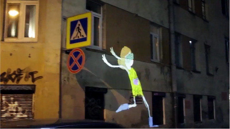 Loop mee door de binnenstad met test voor video-animatieproject Karavaan
