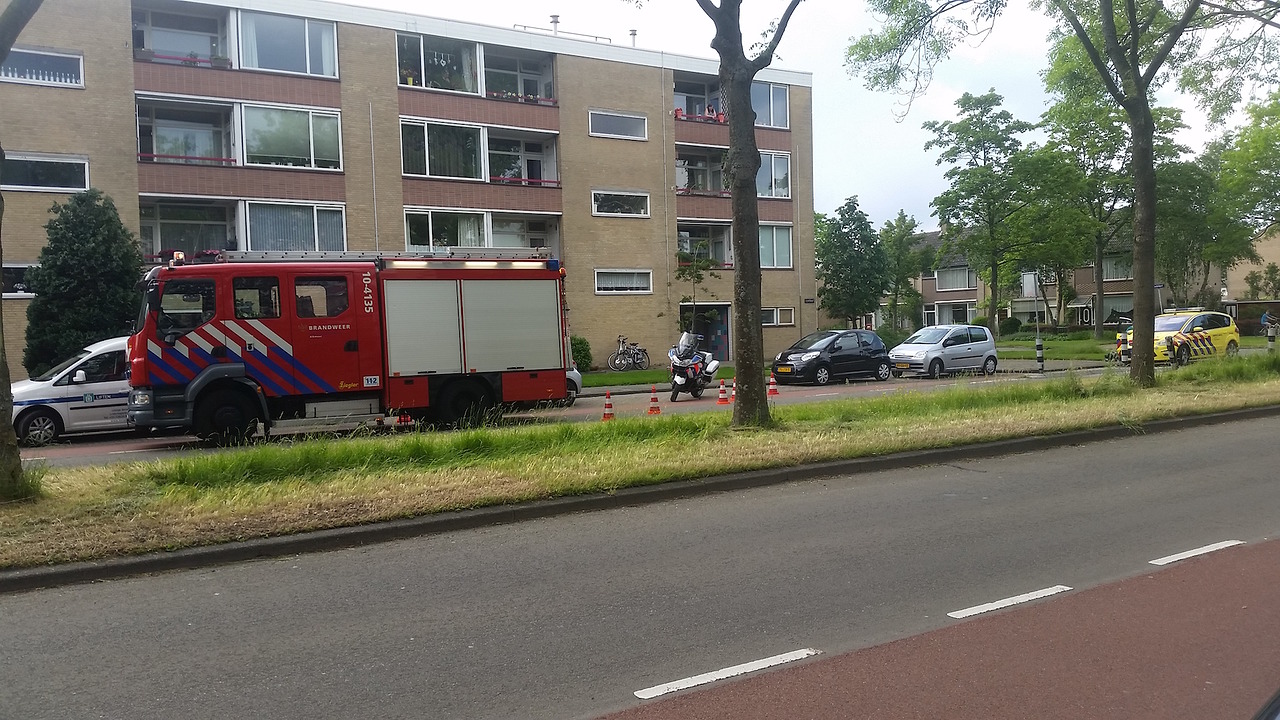 Vlam in de pan in Rijnstraat, vrouw gewond