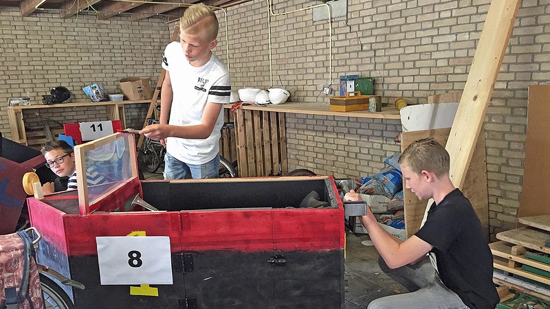 Spannende zeepkistenrace voor techniekleerlingen PCC Oosterhout op 20 juni