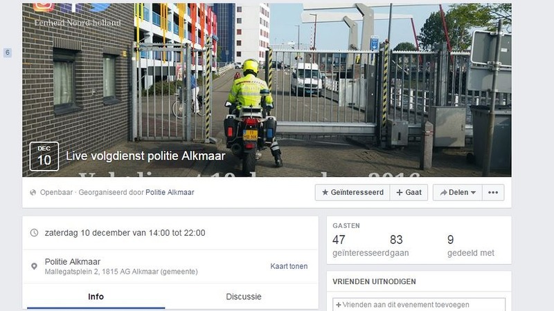 Politie Alkmaar - Duinstreek houdt vierde 'live' volgdienst