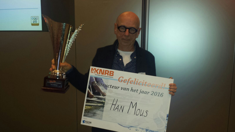 Hans Mous verkozen tot roeileraar van het jaar