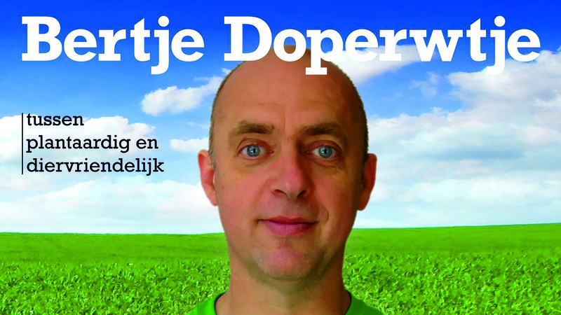 Vertraagd uitgekomen door vermagering; Bertje Doperwtje's nieuwe CD 'tussen plantaardig en diervriendelijk