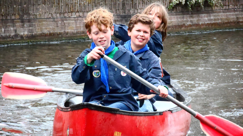 Open dag Waterscoutinggroep Marco Polo in centrum van Alkmaar