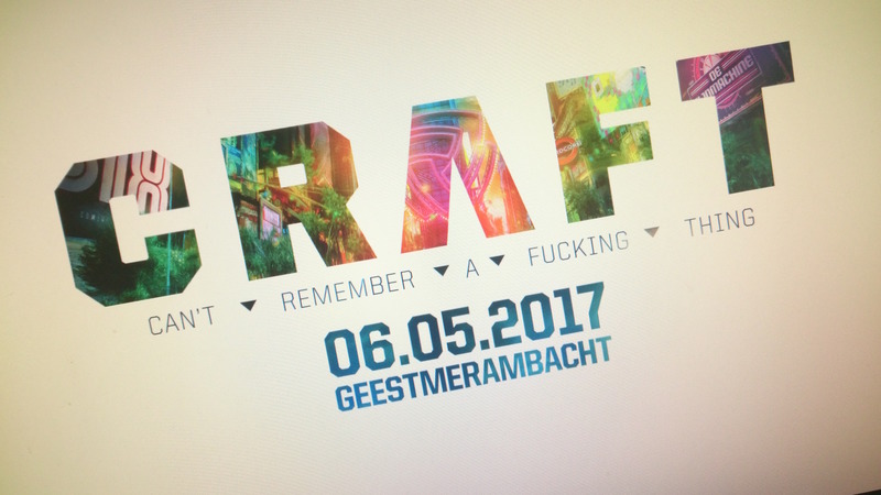 CRAFT Festival op 6 mei 2017 gaat niet door vanwege failliet organisatie; no refunds!