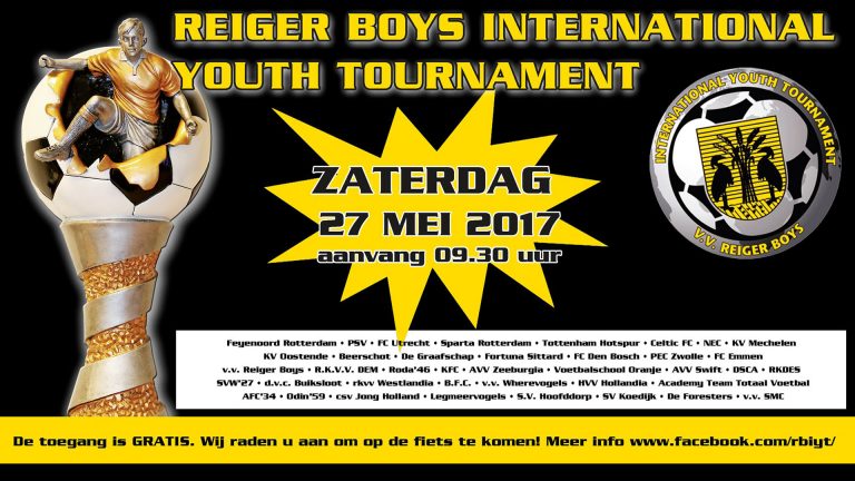 Reiger Boys organiseert achtste International Youth Tournament ?