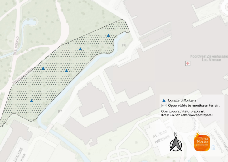 Peilbuizen rond nieuwbouwlocatie ziekenhuis Alkmaar