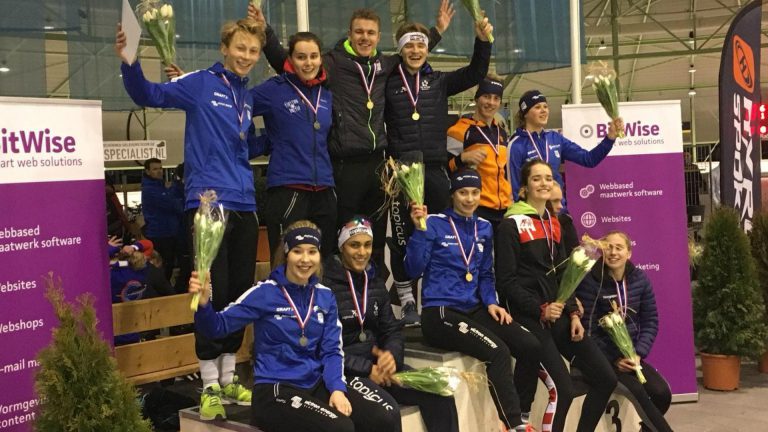 Isabel Grevelt van Alkmaarse IJsclub wint NK sprint