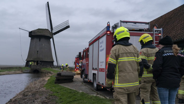 ‘Bijna brand’ in molen langs Noordervaart in Schermerhorn