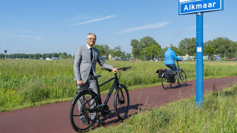 Nieuw fietspad langs Olympiapark in Alkmaar