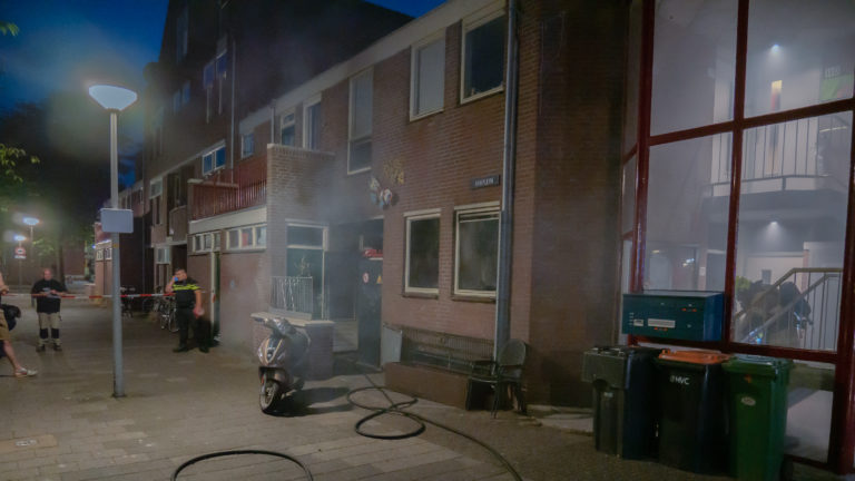 Keukenbrand zorgt voor nachtelijke commotie op Arkplein in Alkmaar