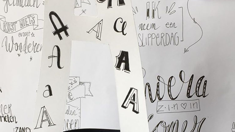 Leer mooie letters maken bij workshop Handletteren in de bieb ?