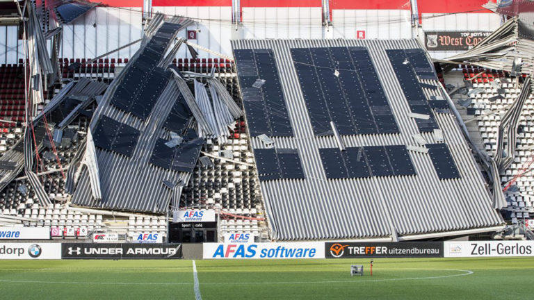 Combinatie van zwakke punten oorzaak van instorting dak AFAS Stadion