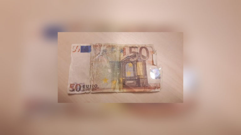 Betaling met vals briefje van 50 euro
