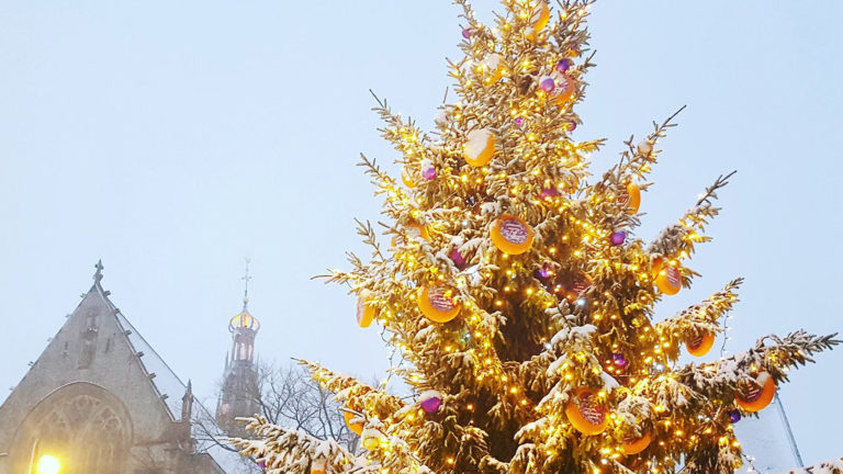 Ontsteken kaaskerstboom aftrap van Warme Wintermaanden en cadeau-actie ?
