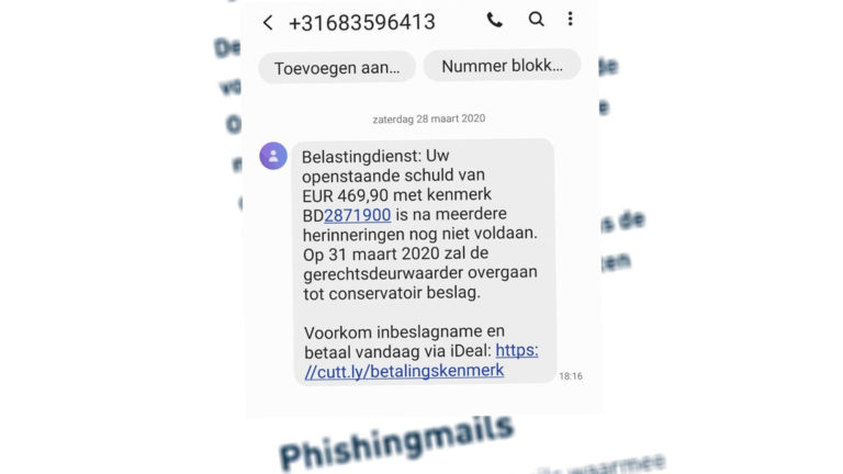 Niet zo handig: phishing sms naar diensttelefoon van Alkmaarse agent