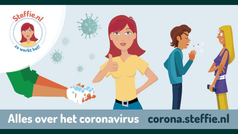 Steffie geeft eenvoudige uitleg over het coronavirus, maatregelen en adviezen