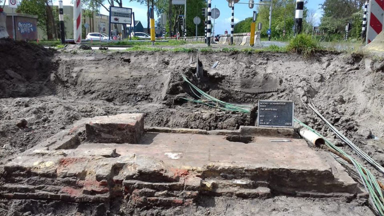 Archeologische vondst tijdens aanleg LARGAS-verkeersplein in N504