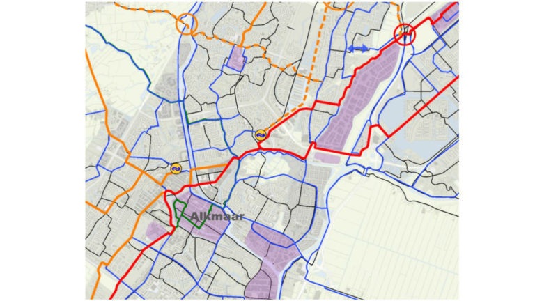 Route(s) van Alkmaarse fietssnelweg tussen Heerhugowaard en Heiloo vastgesteld