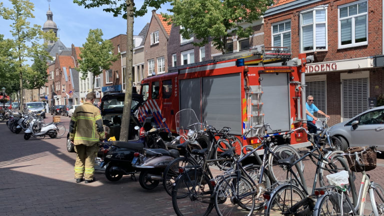 Brandje op dakterras aan Laat in Alkmaar