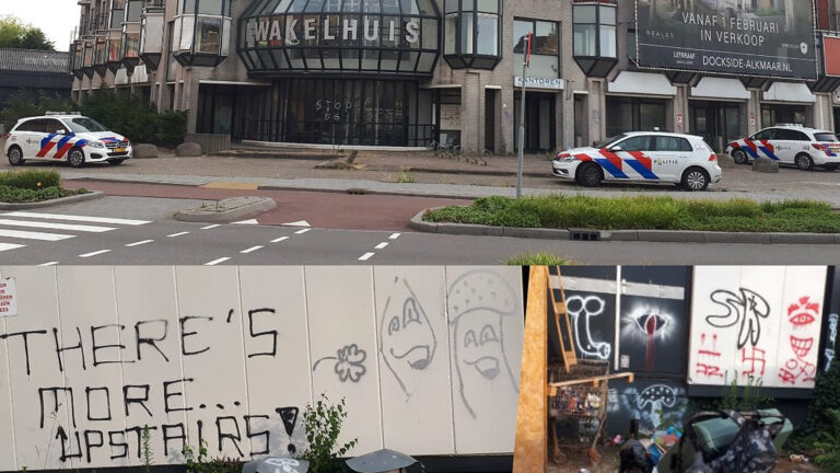 Alkmaarse politie verwijdert illegale krakers uit pand aan Kwakelkade