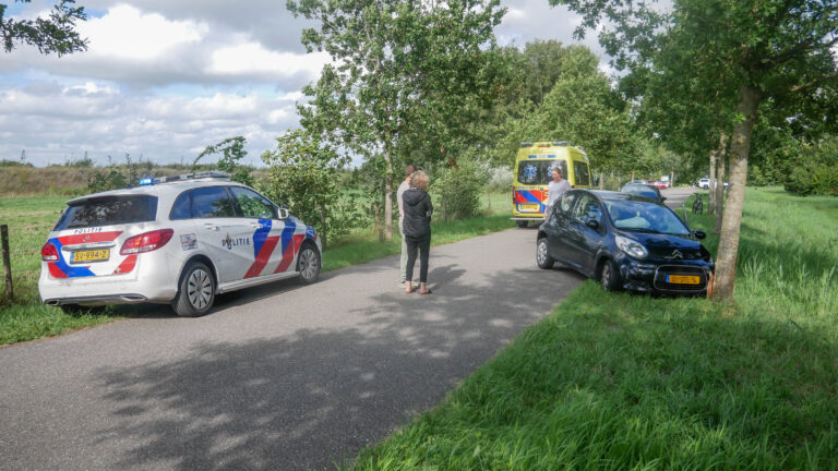 Automobilist gewond bij botsing tegen boom langs Vlasdijk in Koedijk