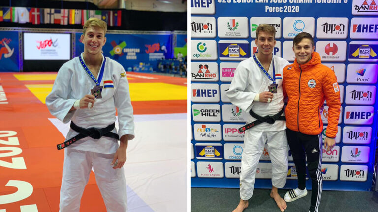 Judoka Yannink van de Kolk pakt brons op EK onder 23 jaar
