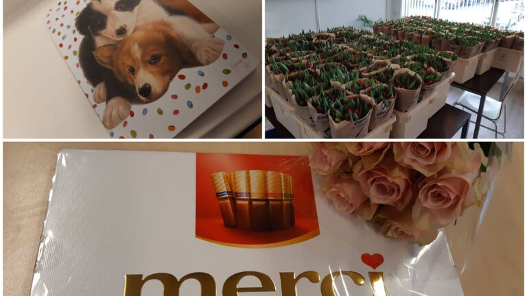 Politie Heerhugowaard – Hollands Kroon verrast met chocola en bakken vol tulpen