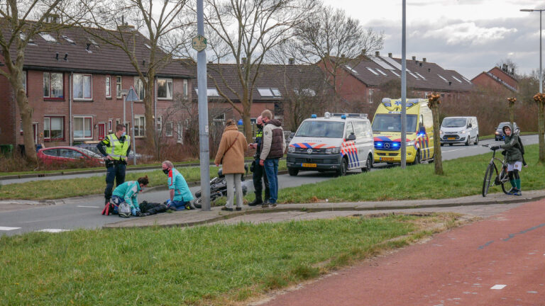 Motorrijder komt ten val bij éénzijdig ongeval in Alkmaar