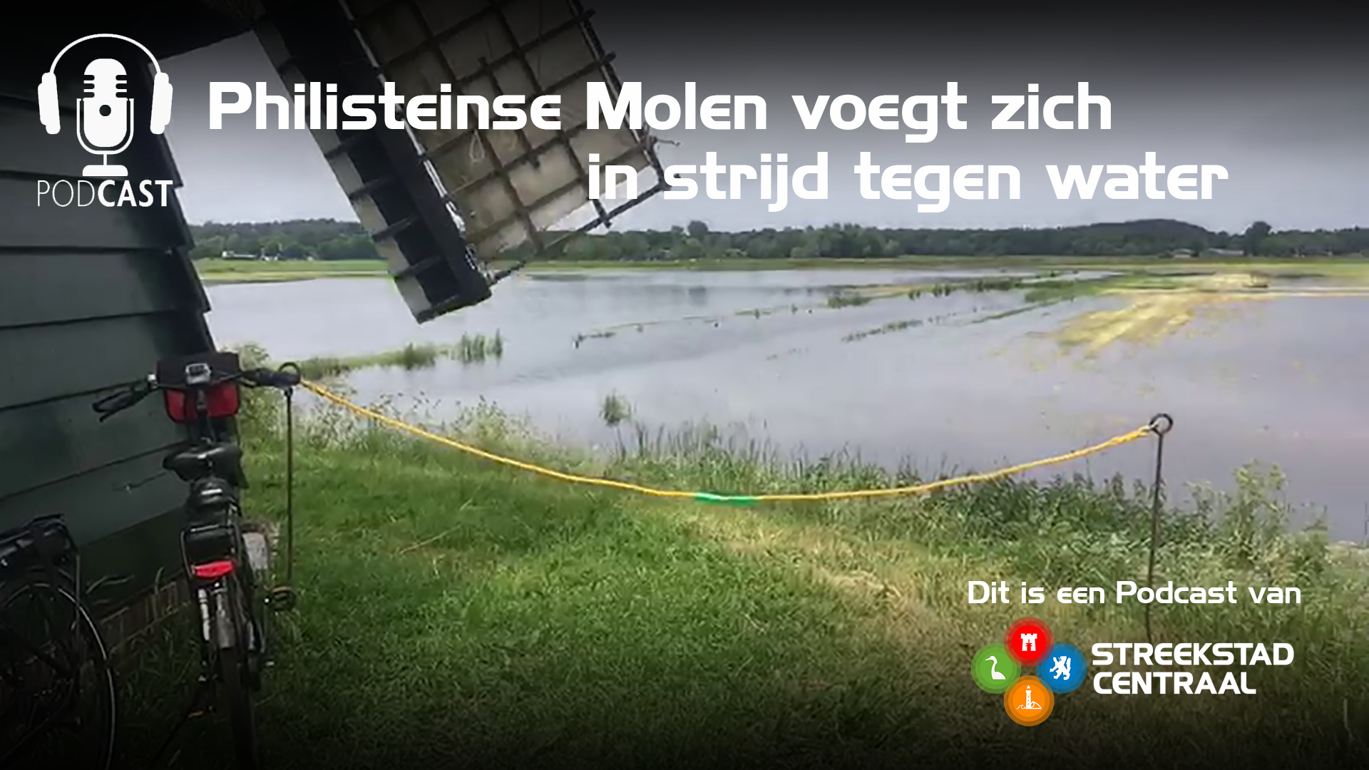 Philisteinse Molen voegt zich in strijd tegen water: “Zulke hoge waterstand nog nooit gezien”