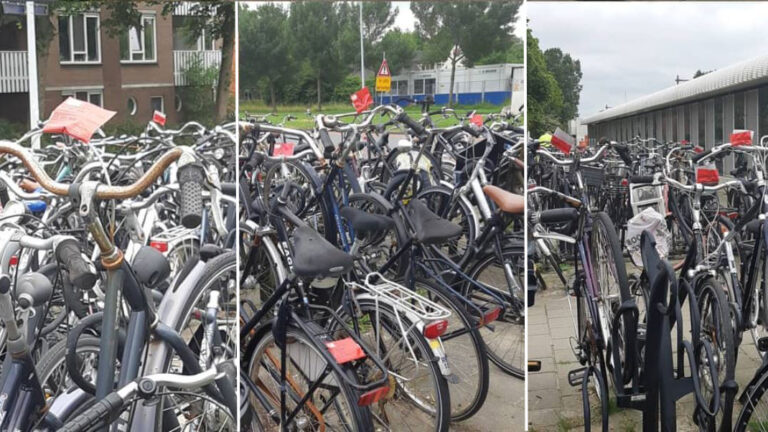 Gemeente verwijdert 99 gelabelde fietsen bij station Alkmaar Noord