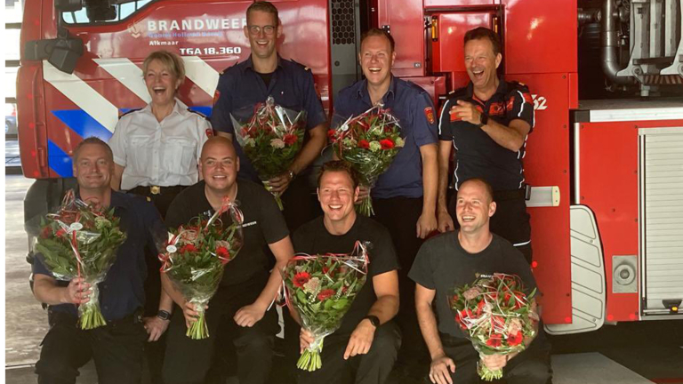Brandweer Alkmaar versterkt met zeven nieuwe collega’s