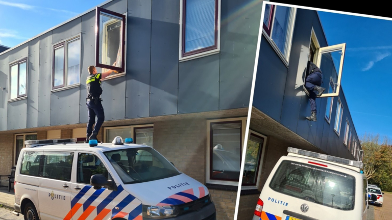 Alkmaarse agent klimt via politiebus door raam om moeder en kind te herenigen