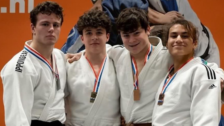 Vier medailles op NK Judo voor jeugd van Topsport Tom van der Kolk