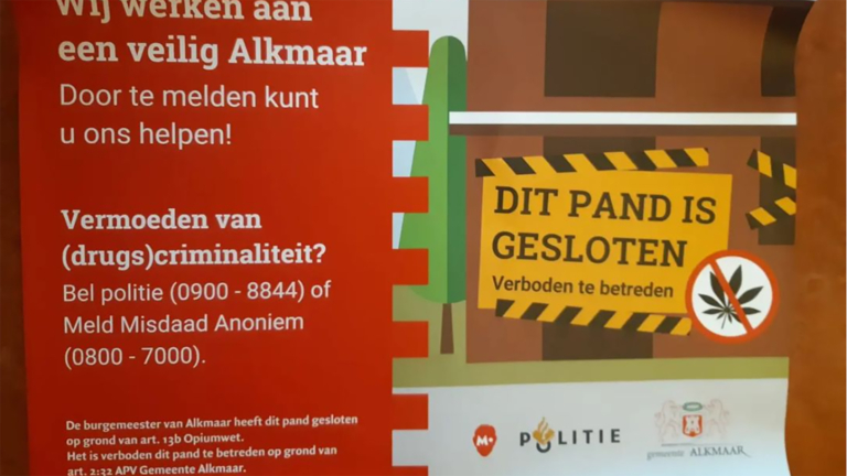 Woning aan Louis Couperusstraat in Alkmaar dicht vanwege vondst wietplantage
