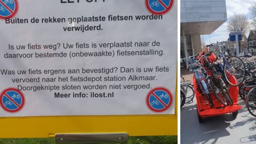 Strenger fietsenbeleid rond station Alkmaar: “Nu nog niet, maar vastgezette fietsen zullen worden verwijderd”