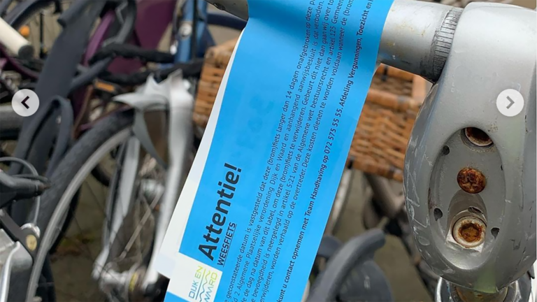 Meer dan 300 weesfietsen en fietswrakken in Dijk en Waard verwijderd: “Geslaagde actie”
