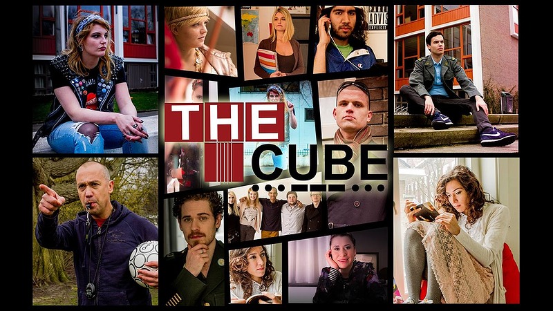 Nicolaas Beetschool decor voor eerste opnames trailer 'Ervaar the Cube' van groepsspel