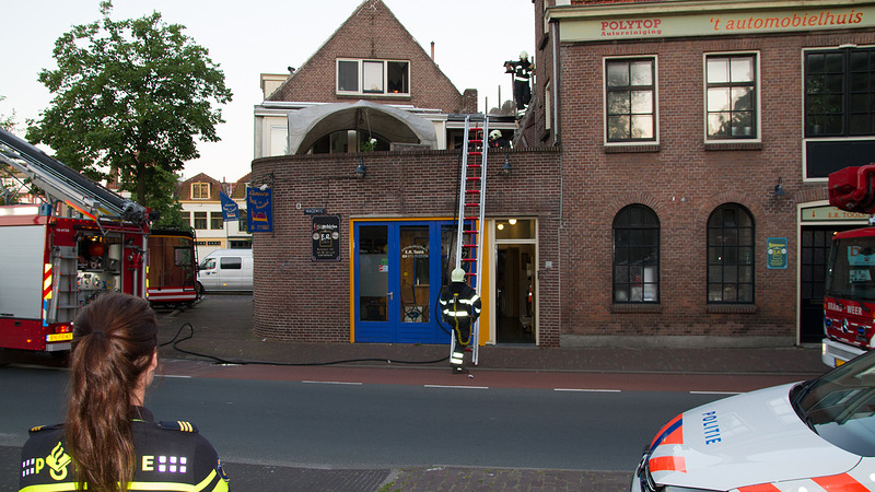 Brand op dakterras van ER Tools in Alkmaar