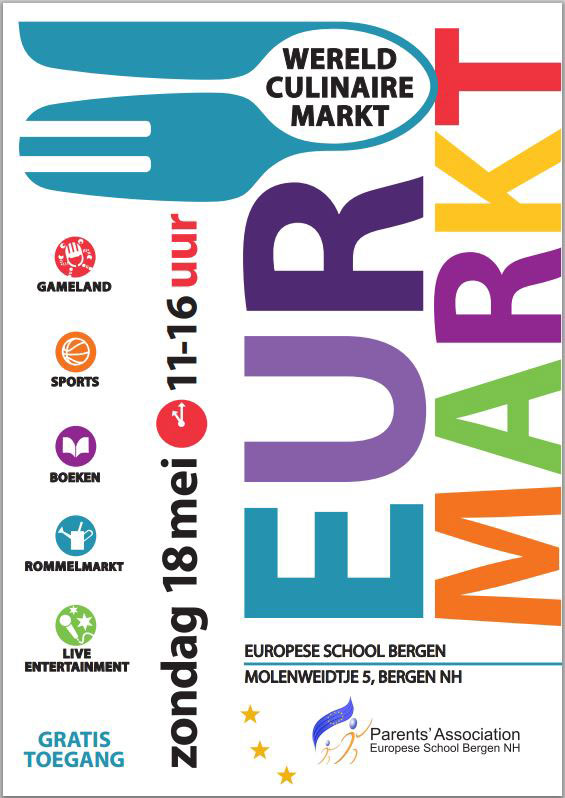 Europese School Bergen organiseert Euromarkt (FLYER)